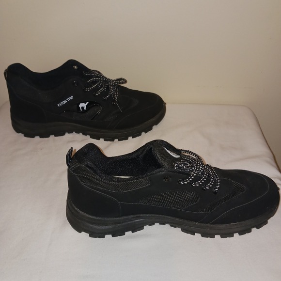 Fation Trip Camel Mens Black Hiking Shoes Low Top Trail Sneakers Size EU 43 10 - Picture 3 of 7